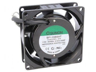Ventilator AC Axial 115V 80x80x25mm 37m3/h 34,5dBA foto