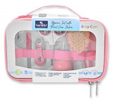 Cumpara ieftin Set de ingrijire bebelusi, Lorelli, 7 produse esentiale, 0 luni+, Blush Pink