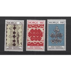 Norvegia 1973 - Mestesuguri, arta populara din Laponia, serie neuzata