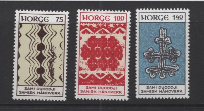 Norvegia 1973 - Mestesuguri, arta populara din Laponia, serie neuzata