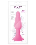 Cumpara ieftin First Plug, dop anal cu ventuza din silicon, Glamy, Roz, Large, 15cm