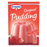 Praf de Budinca cu Gust de Capsuni Dr. Oetker, 40 g, Praf pentru Budinca, Mix pentru Budinca, Mix de Budinca, Budinca Instant, Budinca de Capsuni, Ame