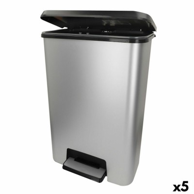 Pubelă Curver Gri Plastic 50 L (5 Unități) foto