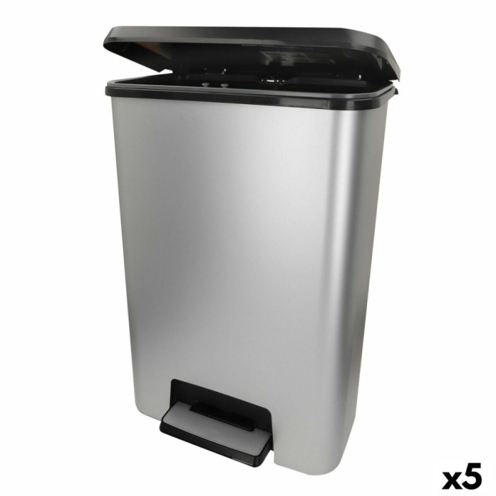 Pubelă Curver Gri Plastic 50 L (5 Unități)