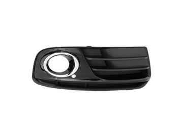 Grila bara Audi Q5 (8r) 06.2012-09.2016, Fata partea Dreapta, Cu inel cromat, negru lucios, cu gaura pentru proiector, 8R0807682JBMT