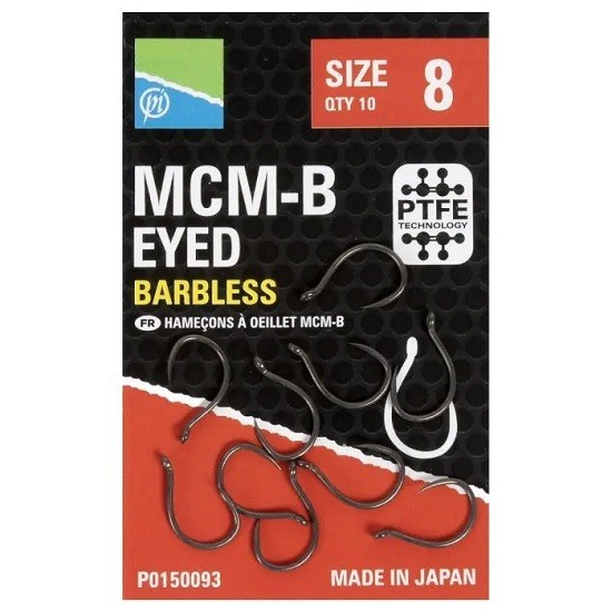 Carlige Preston MCM-B Eyed NR.8 10buc/plic