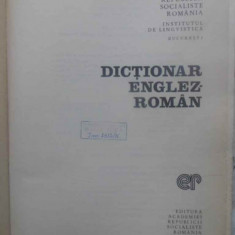 DICTIONAR ENGLEZ-ROMAN APROX. 120 000 DE CUVINTE-LEON LEVITCHI SI COLAB.