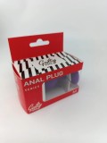 Dop Anal Silicone Buttplug Medium Mov/Rosu Guilty Toys