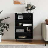 vidaXL Dulap &icirc;nalt, negru, 57x35x90 cm, lemn compozit