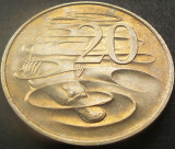 Cumpara ieftin Moneda 20 CENTI - AUSTRALIA, anul 1981 *cod 1872 A, Australia si Oceania