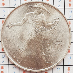 1309 San Marino 500 Lire 1981 Virgil - Georgics km 125 UNC argint