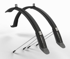 Set 2 aparatori roti biciclete, Simpla UBIQUIT SDS 46mm 28&quot;, culoare negru/titan Cod:B220