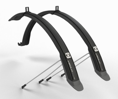 Set 2 aparatori roti biciclete, Simpla URBAN 45 LONG 28&amp;quot;, culoare titan Cod:B276 foto