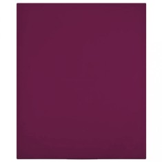 Cearsaf de pat cu elastic, bordo, 90x200 cm, bumbac