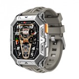 Cumpara ieftin Smartwatch iSEN X1 Pro, Curea de silicon gri, 2.13 AMOLED HD, HRV, ECG, Monitorizare sanatate, Functii sport, Bluetooth Call, 1000 mAh, Android 9.0 or