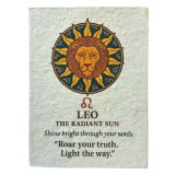 Agenda Zodiac realizata din hartie Lotka in stil tibetan - Leu