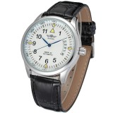 Ceas barbatesc de mana T-winner Mecanic Automatic Calendar Minimalist Piele