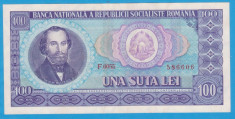 (8) BANCNOTA ROMANIA - 100 LEI 1966, PORTRET NICOLAE BALCESCU. STARE FOARTE BUNA foto