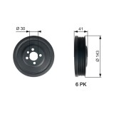 GATES TVD1001 DriveAlign&reg; Fulie curea, arbore cotit