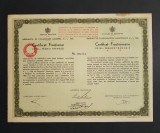 Imprumutul de consolidare din 1934 , certificat 50 franci , titlu , actiuni