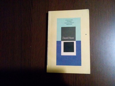 CERCETARE ASUPRA INTELECTULUI OMENESC - David Hume - Univers, 1987, 235 p. foto