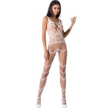 Passion Woman-BS058 Bodystocking din Plasă cu Deschidere