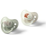 BabyOno Take Care Anatomical Silicone Soothers suzetă Day &amp; Night 6-18m 2 buc