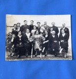 Portret de grup, fotografie veche, 1934