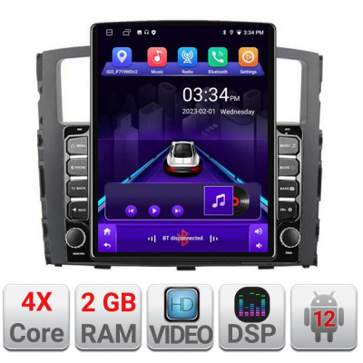 Navigatie dedicata Mitsubishi Pajero K-452 ecran tip TESLA 9.7&amp;quot; cu Android Radio Bluetooth Internet GPS WIFI 2+32 DSP Quad Core CarStore Technology foto