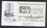 United States 1966 Phila Expo SIPEX imperf. sheet FDC K.636