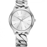 Michael Kors Runway MK7474, Ceas de Damă cronograf cu Argintiu Brățară Metalică