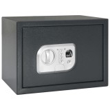 vidaXL Seif electronic digital cu &icirc;ncuietoare prin amprentă 25x35x25 cm Oțel