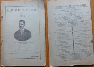Calendar literar ilustrat pe 1895 foto