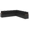 Patio Sofa Set 9-Locuri Black