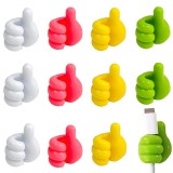 Set de 12 cleme autoadezive pentru cabluri Gerhannery, silicon, multicolor, 2,2 x 2,2 x 3 cm