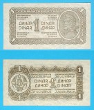 Iugoslavia 1 Dinar 1944 &#039;Partizan&#039; aUNC p#48