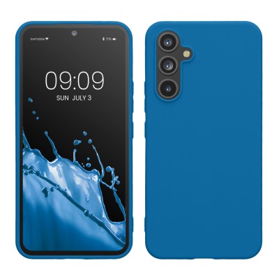Husa Kwmobile pentru Samsung Galaxy A54 5G, Albastru, Silicon, KWM000018FR035C foto
