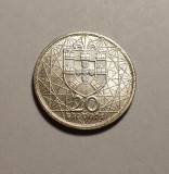 Portugalia 20 Escudos 1966 UNC, Europa