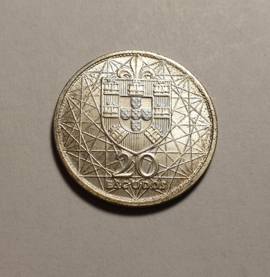 Portugalia 20 Escudos 1966 UNC foto