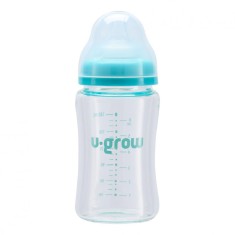 Biberon de sticla180 ml+2 tetine extra