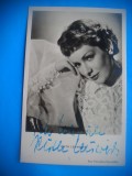 HOPCT 1550 RUTH LEUWERIK -GERMANIA -ACTORI/ARTISTI-AUTOGRAF-CIRCULATA