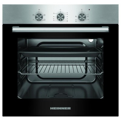Cuptor incorporabil Heinner, 62 l, 4 functii, grill, timer, Argintiu foto