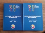 Istoria fotbalului rom&acirc;nesc - VOL. 1 si 2 - Coord. Mircea Anghelescu și Dan Ov. Cristea - Editie rară