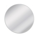 Oglinda rotunda perete rama aluminiu alb 50 cm