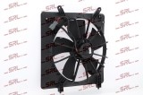 Ventilator radiator Honda Accord 02, motor: 1.6, 1.8, 2.0, 2.2, ventilator radiator fara resistor, 300 mm; 2 pini, SRLine, 190PAA-A01; 190PDA-E01