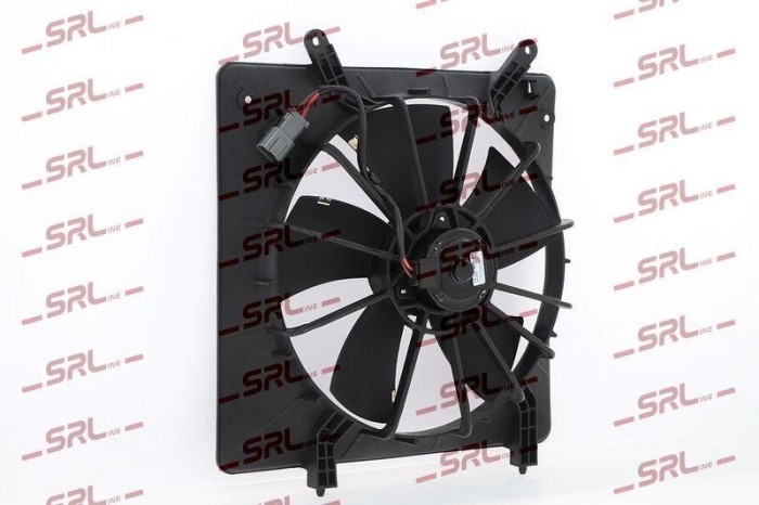 Ventilator radiator Honda Accord 02, motor: 1.6, 1.8, 2.0, 2.2, ventilator radiator fara resistor, 300 mm; 2 pini, SRLine, 190PAA-A01; 190PDA-E01