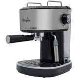 Espressor Samus Obsession 20, Presiune 20 bari, 1.2 L, Dispozitiv spumare, Filtru inox, Buton 1 ceaşcă/2 ceşti, Negru/Inox