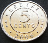 Cumpara ieftin Moneda exotica 5 CENTI - Insulele BELIZE, anul 2006 *cod 589 = A.UNC, America Centrala si de Sud