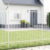 VidaXL Gard de Grădină Alb 10.2 x 1.5 m Oțel vopsit &icirc;n pulbere