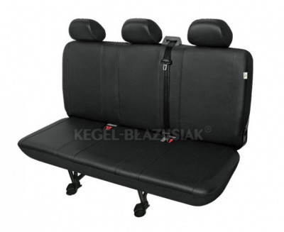 Husa bancheta microbuz 3 locuri din piele ecologica Practical DV3 Trafic pentru Nissan Primastar, Opel Vivaro, Renault Trafic II Kft Auto foto